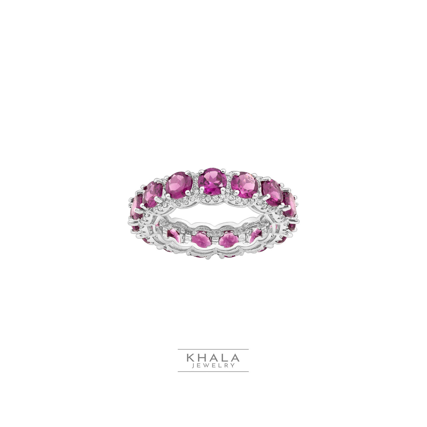 RHODA Rhodolite Eternity Ring