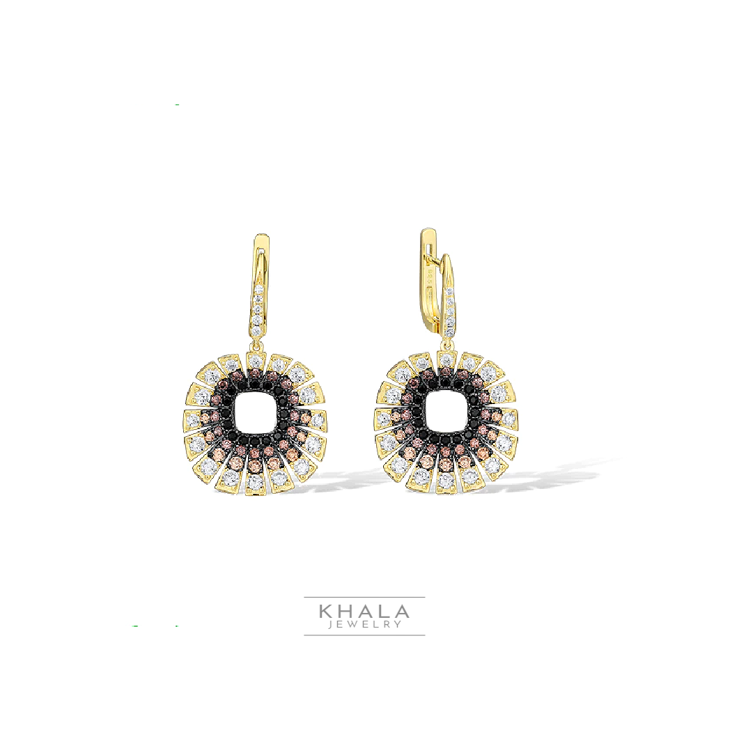 MELITA Black Spinel Drop Earrings