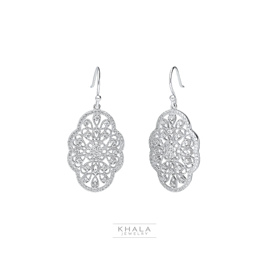 MERIMA Silver Dangling Earrings
