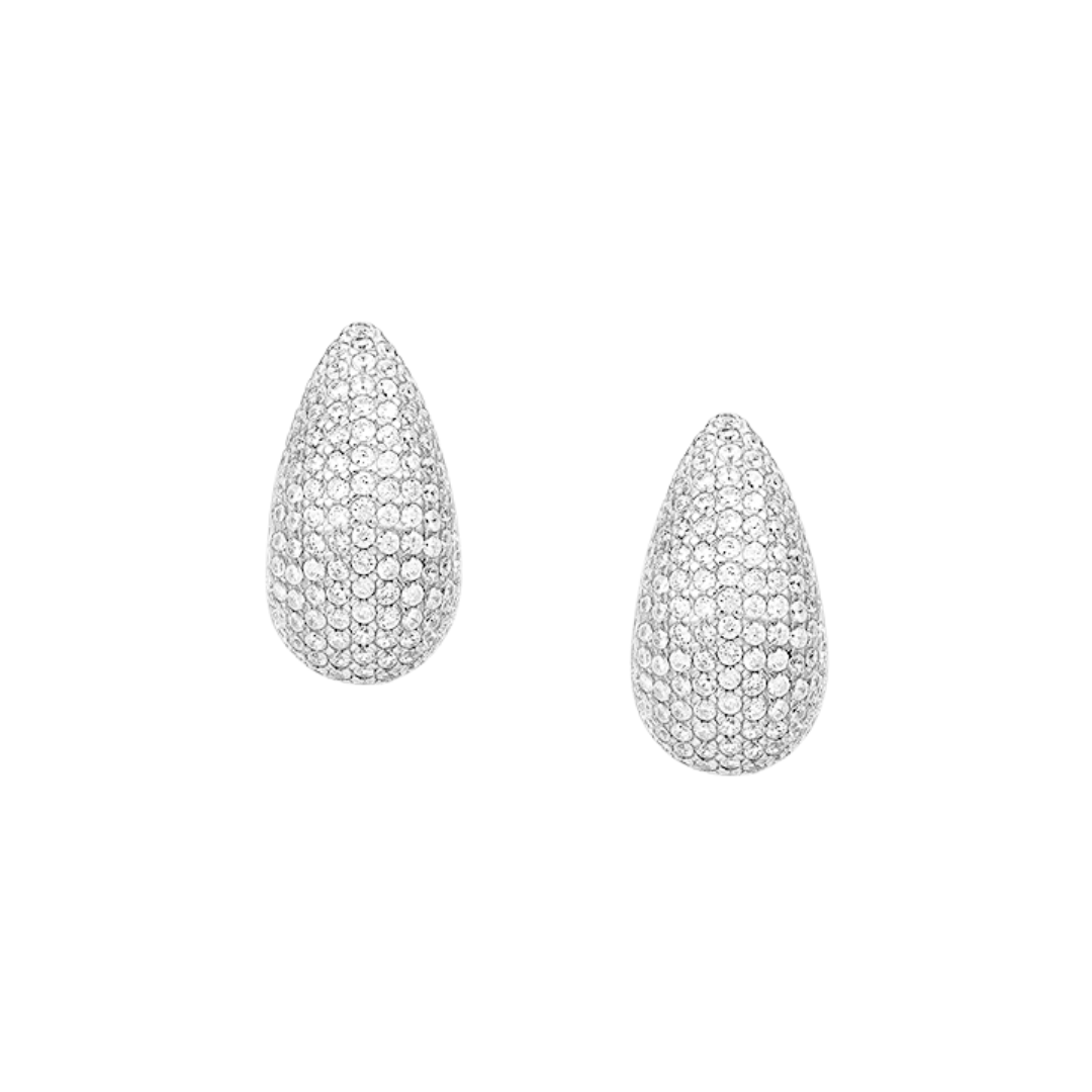 TALA Diamond Set Pave Droplet Earrings