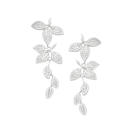 ALEXANDRA Cascading Leaf Earrings