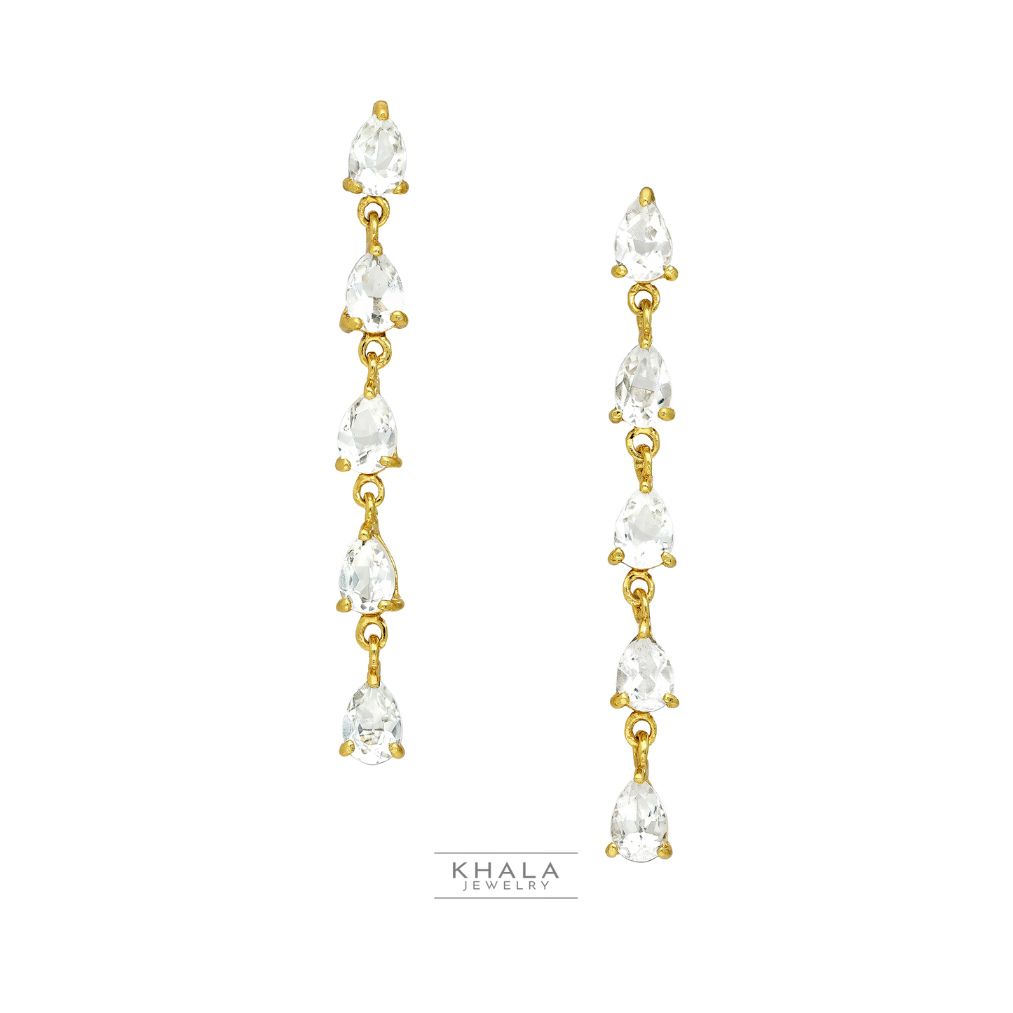 ITRI Dangling Topaz Earrings