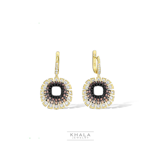 MELITA Black Spinel Drop Earrings