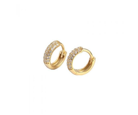 CECILIA Huggie Hoops 6mm - Khala Jewelry