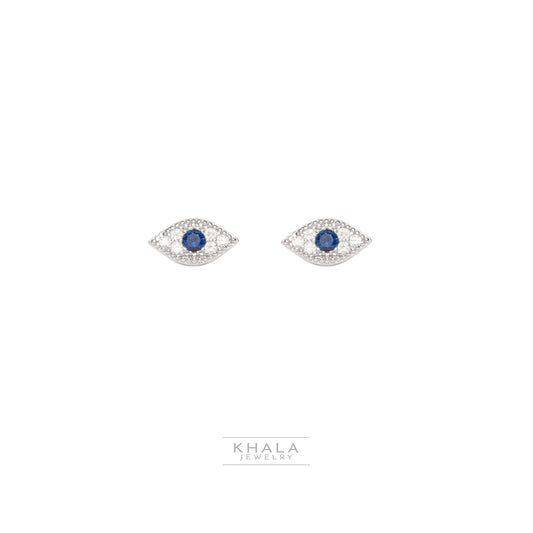 HEER Silver Eye Stud - Khala Jewelry