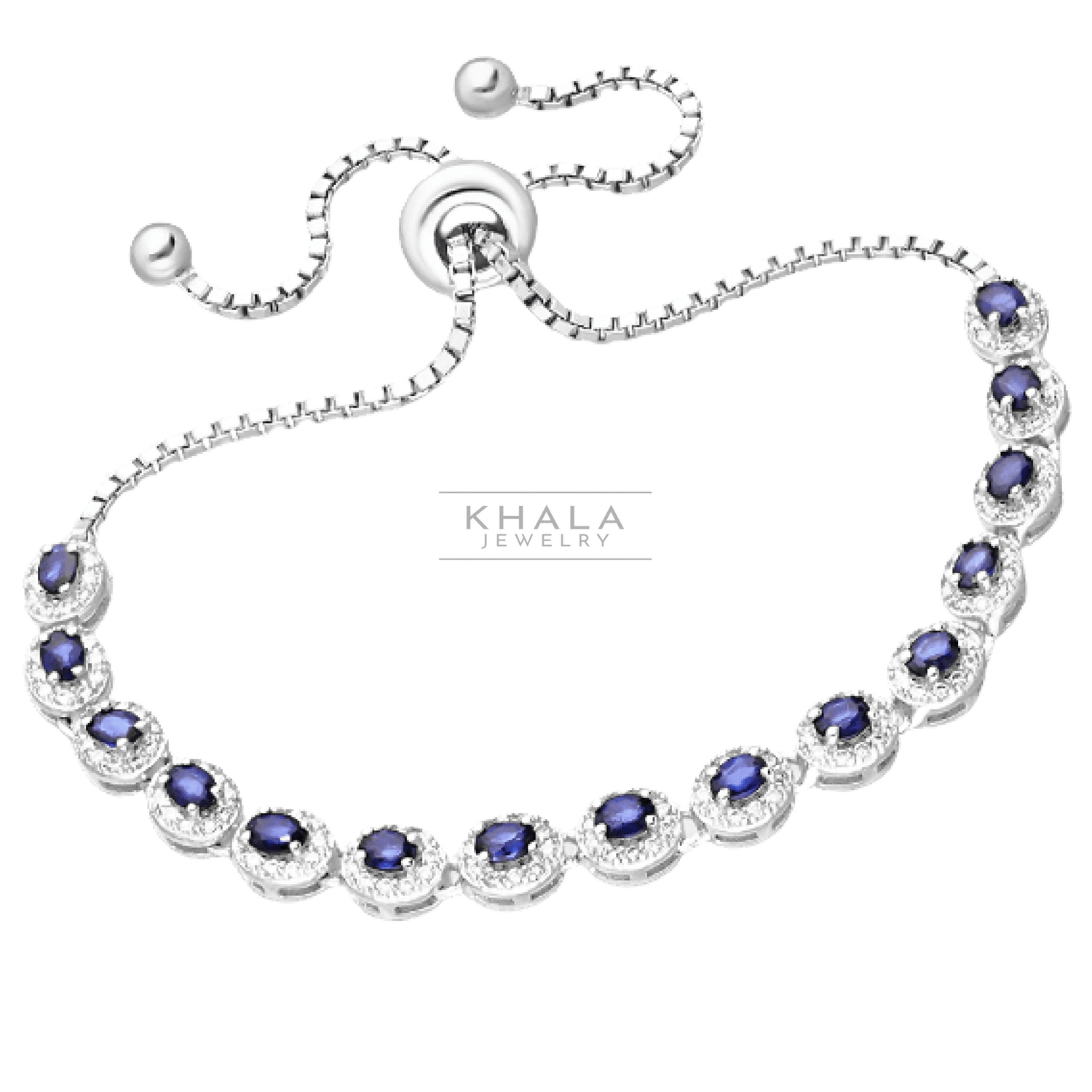 ALEXANDRA Sapphire Bracelet - Khala Jewelry