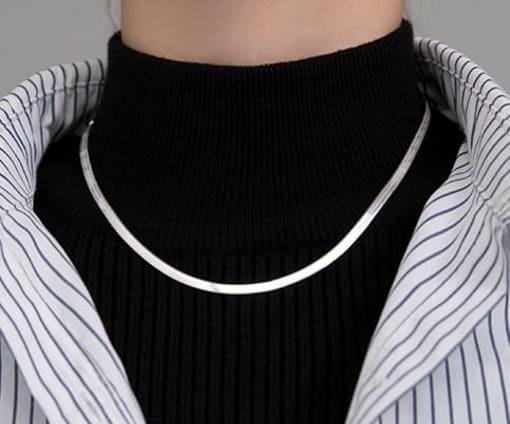 KATH Flat Collar Herringbone Chain 6mm